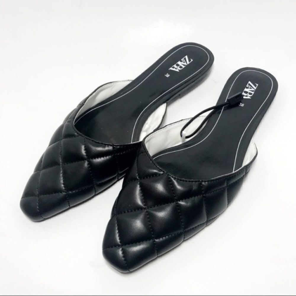 Zara quilted mules 